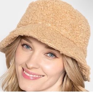 Tan forever 21 textured bucket hat